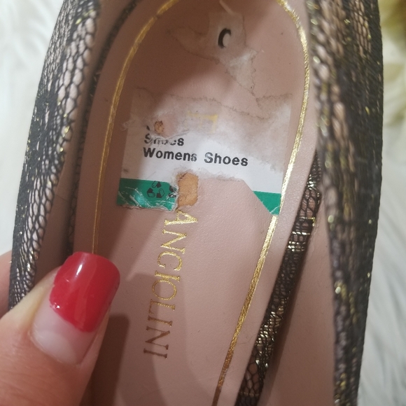 Elegant Women's Lace-Covered Shoes by Enzo Angiolini Size 9.5M - Picture 12 of 17